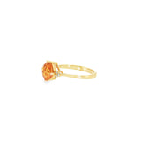 14k Yellow Gold 1.29ctw Citrine Geometric Women's Ring