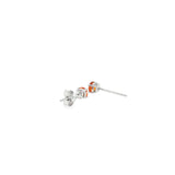 14k White Gold 0.36ctw Stud Citrines Earrings