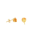 14k Yellow Gold 2.29ctw Stud Citrine Earrings