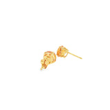 14k Yellow Gold 2.29ctw Stud Citrine Earrings