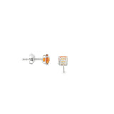 14k White Gold 1.008ctw Stud Citrine Earrings
