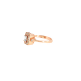 14k Rose Gold 0.39 ctw Geometric Diamond Engagement Ring