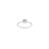 14k White Gold 0.08 ctw Halo Diamond Engagement Ring