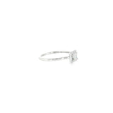 14k White Gold 0.08 ctw Halo Diamond Engagement Ring