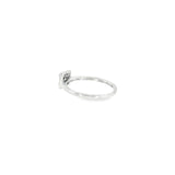 14k White Gold 0.08 ctw Halo Diamond Engagement Ring