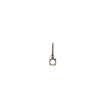14k Rose Gold Aquamarine Solitaire Pendant