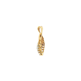 10k Yellow Gold 0.25 ctw Diamond Cluster Pendant