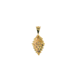 10k Yellow Gold 0.25 ctw Diamond Cluster Pendant