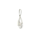 14k White Gold 0.74ctw Opal Vintage Inspired Pendant