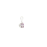14k White Gold Alexandrite Solitaire Pendant