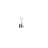 14k White Gold Tanzanite Solitaire Pendant