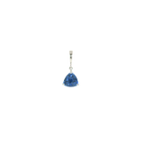 14k White Gold Tanzanite Solitaire Pendant