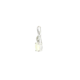 14k White Gold Opal Free Form Pendant