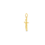 10k Yellow Gold Crucifix Pendant
