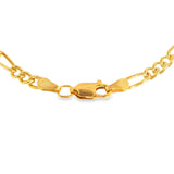 Gold Fill + 10k Yellow Figaro Women's Black Hills Gold Bracelet