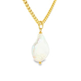 Gold Fill Baroque Pearl Drop Pendant