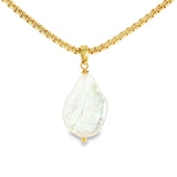 Gold Fill Baroque Pearl Drop Pendant