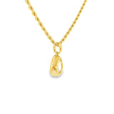 Gold Vermeil Cubic Zirconium Solitaire Pendant