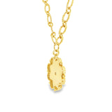 Gold Fill Cubic Zirconium Geometric Pendant