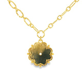Gold Fill Cubic Zirconium Geometric Pendant