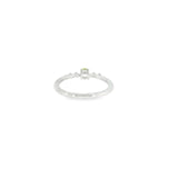 10k White Gold Peridot Vintage Inspired Women's Ring
