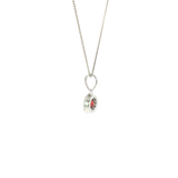Sterling Silver 0.31 ctw Garnet Pendant