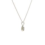 Sterling Silver 0.31 ctw Aquamarine Pendant