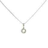 Sterling Silver 0.31 ctw Aquamarine Pendant
