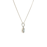 Sterling Silver 0.31 ctw Aquamarine Pendant