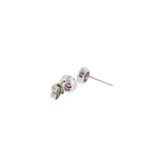 Sterling Silver 0.48 ctw Amethyst Stud Earrings