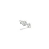 Sterling Silver 0.60 ctw White Topaz Halo Earrings