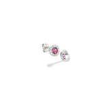 Sterling Silver 0.60 ctw Lab Alexandrite Stud Earrings