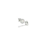 Sterling Silver 0.28 Opal Stud Earrings