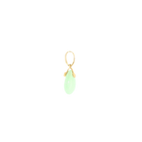 14k Yellow Gold Jade Drop Pendant