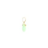 14k Yellow Gold Jade Drop Pendant