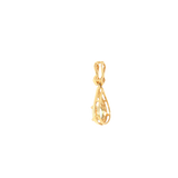 14k Yellow Gold 0.40ctw Aquamarine Drop Pendant