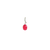14k White Gold 0.86ctw Ruby Solitaire Pendant