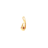14k Yellow Gold 0.31ctw Ruby Free Form Pendant