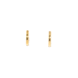 14k Yellow Gold 0.35ctw Small Hoop Ruby Earrings
