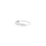 14k White Gold 0.12 ctw Geometric Women's Diamond Ring