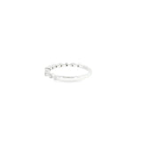 14k White Gold 0.08 ctw Geometric Women's Diamond Ring