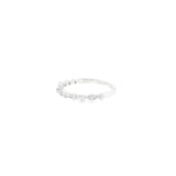14k White Gold 0.08 ctw Geometric Women's Diamond Ring