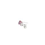 14k White Gold 1.18ctw Stud Alexandrite Earrings