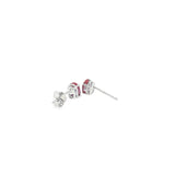 14k White Gold 1.18ctw Stud Alexandrite Earrings