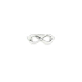 Sterling Silver 0.01 ctw Infinity Diamond Ring