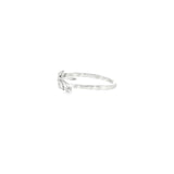 Sterling Silver 0.01 ctw Nature Inspired Diamond Ring