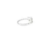 Sterling Silver 0.01 ctw Nature Inspired Diamond Ring