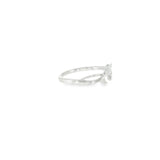 Sterling Silver 0.01 ctw Nature Inspired Diamond Ring