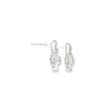 Sterling Silver 0.05 ctw Drop Diamond Earrings