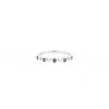 14k White Gold 0.20ctw Alexandrite Bezel Women's Ring
